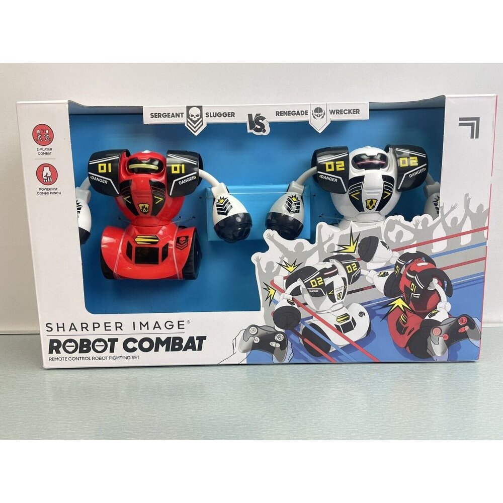 SHARPER IMAGE RC Robot Combat White & Red 2 Players - Picture 6 of 15